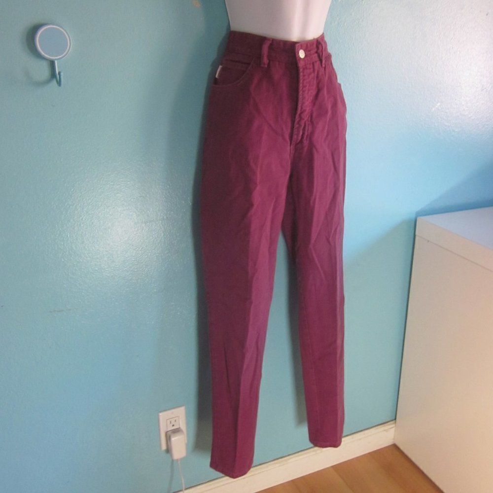 BONGO by Gene Montesano VINTAGE Juniors Size 9 Pink Denim High Waist 80's Jeans